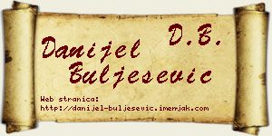 Danijel Bulješević vizit kartica